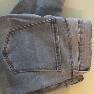 DSTLD SKINNY MID RISE JEANS in Light Indigo Wash